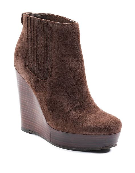 michael kors brown boots sale|Michael Kors wedge boots brown.